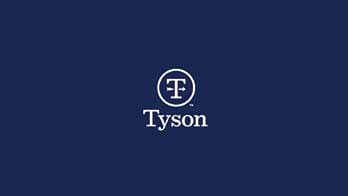 Tyson Logo on a blue background