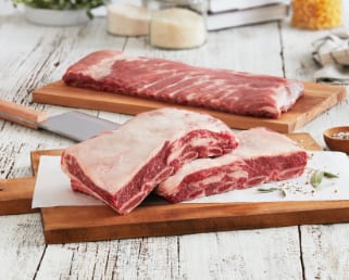 Retail slabs of beef